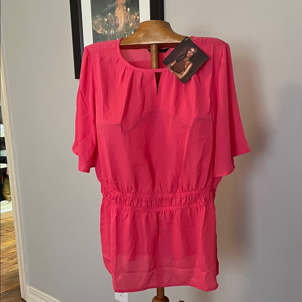 IMAN Vibrant Pink Blouse